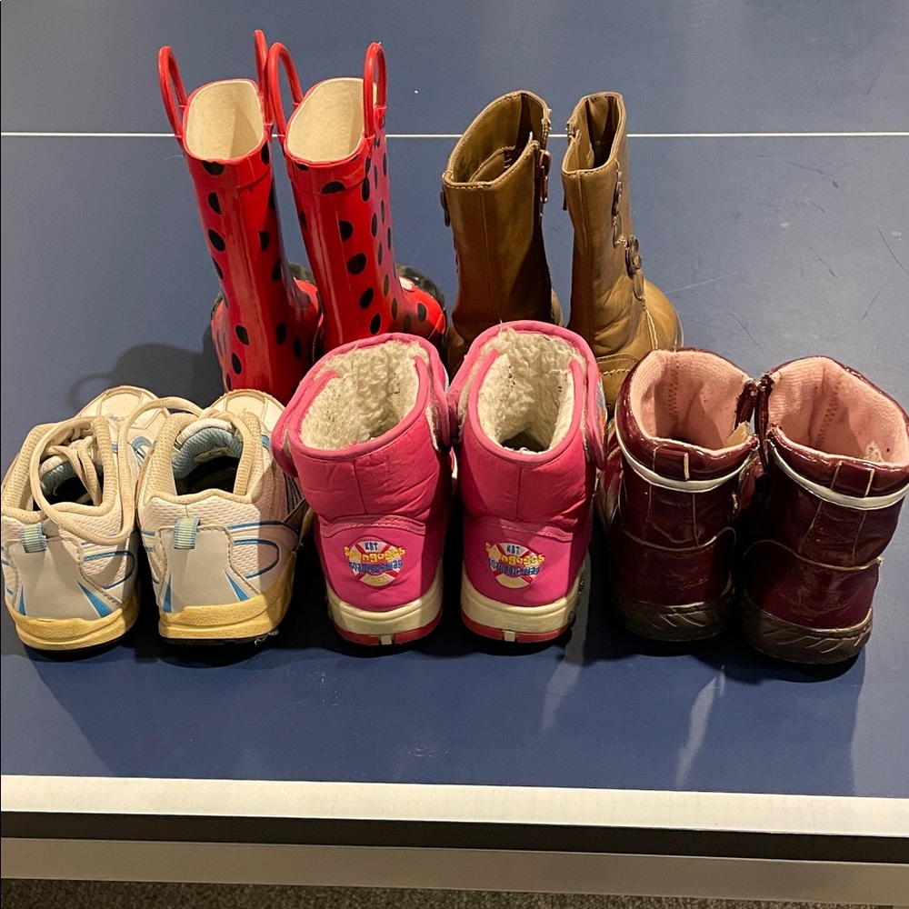 Lot of 5 Girls Shoes